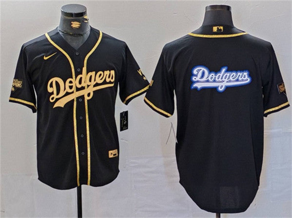 Team Big Logo Los Angeles Dodgers black jersey