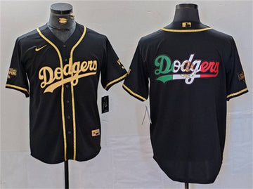 Team Big Logo Los Angeles Dodgers black jersey