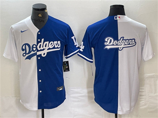 Team Big Logo Los Angeles Dodgers white-blue Split jersey