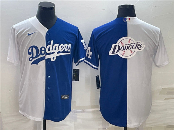 Los Angeles Dodgers white Split jersey