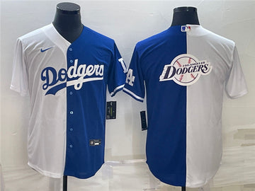 Los Angeles Dodgers white Split jersey