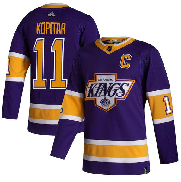 Anze Kopitar Los Angeles Kings purple Reverse Retro jersey