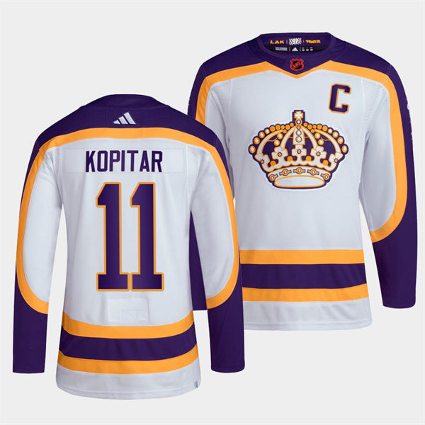 Anze Kopitar Los Angeles Kings white Reverse Retro jersey