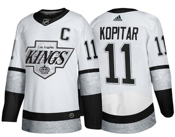 Anze Kopitar Los Angeles Kings white Throwback jersey
