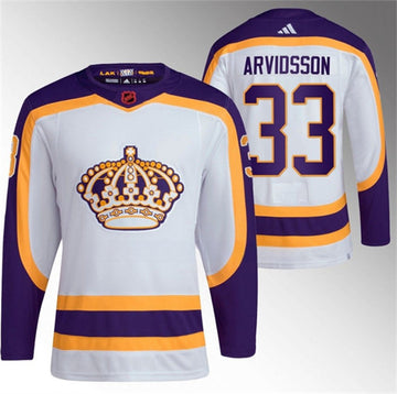 Viktor Arvidsson Los Angeles Kings white Reverse Retro jersey