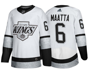 Olli Maatta Los Angeles Kings white Throwback jersey