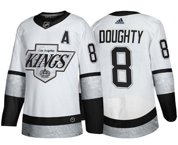 Drew Doughty Los Angeles Kings white Throwback jersey