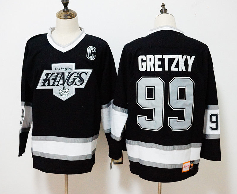 Wayne Gretzky Los Angeles Kings black Throwback jersey
