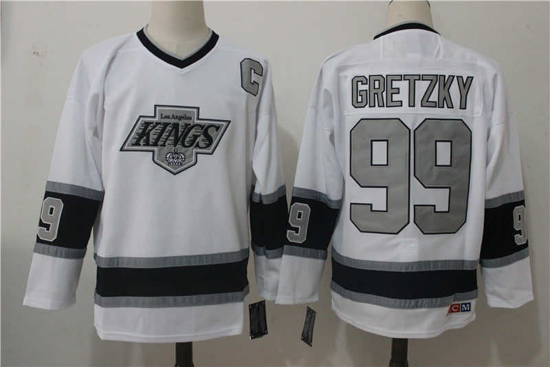Wayne Gretzky Los Angeles Kings white Throwback jersey