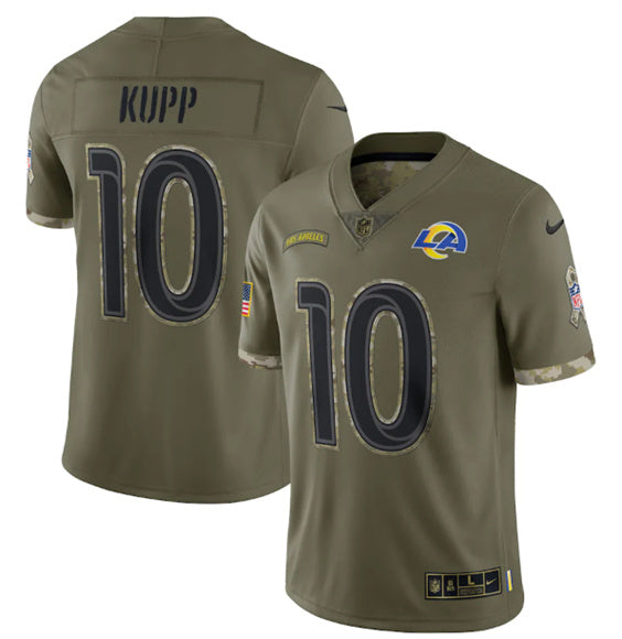Cooper Kupp Los Angeles Rams olive Salute To Service jersey