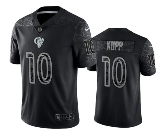 Los Angeles Rams #10 Cooper Kupp Black Reflective Jersey