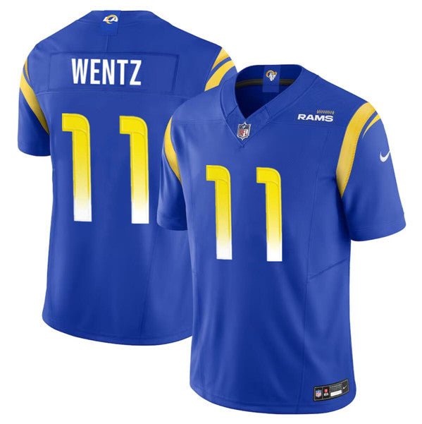Carson Wentz Los Angeles Rams blue FUSE jersey