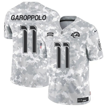 Jimmy Garoppolo Arctic Los Angeles Rams camo Salute To Service jersey