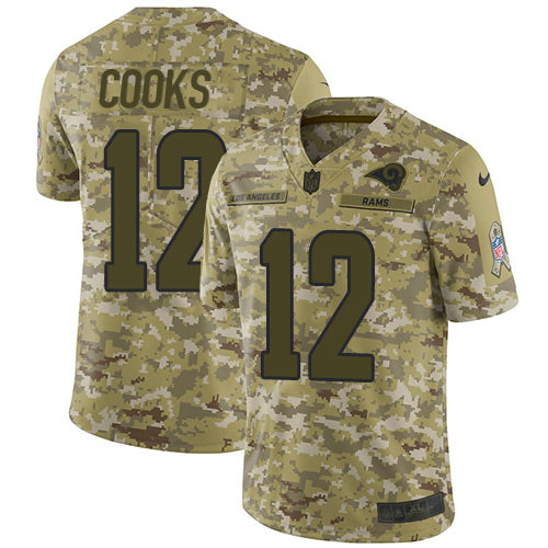 Brandin Cooks Los Angeles Rams camo Salute To Service jersey