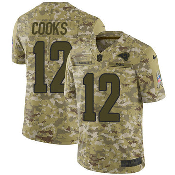 Brandin Cooks Los Angeles Rams camo Salute To Service jersey