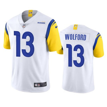 John Wolford Los Angeles Rams white jersey