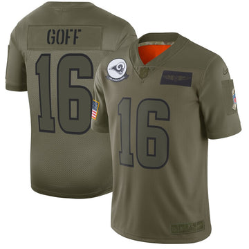 Jared Goff Los Angeles Rams camo Salute To Service jersey