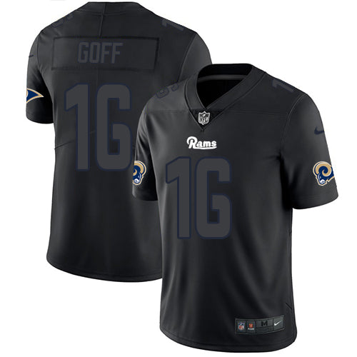 Jared Goff Los Angeles Rams black jersey