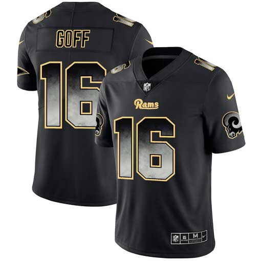 Jared Goff Los Angeles Rams black Fashion jersey
