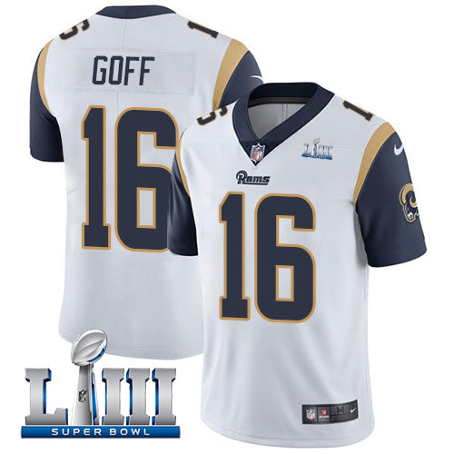 Jared Goff Los Angeles Rams white jersey
