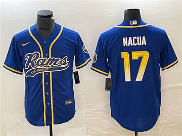 Puka Nacua Los Angeles Rams royal jersey