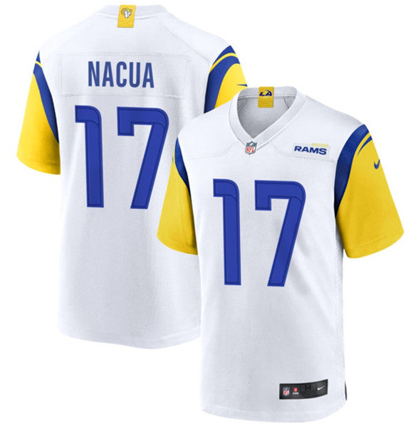 Puka Nacua Los Angeles Rams white Game jersey