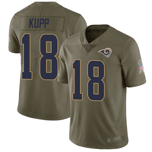 Cooper Kupp Los Angeles Rams olive Salute To Service jersey