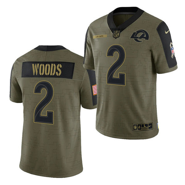Robert Woods Los Angeles Rams olive Salute To Service jersey