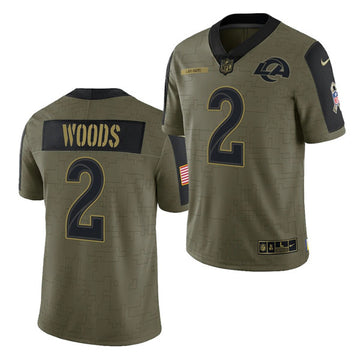 Robert Woods Los Angeles Rams olive Salute To Service jersey