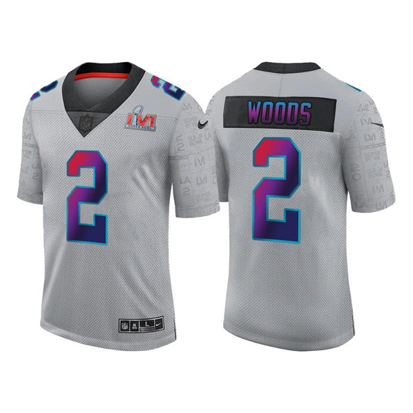 Robert Woods Los Angeles Rams gray jersey