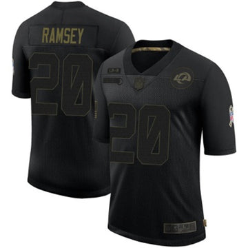 Jalen Ramsey Los Angeles Rams black Salute To Service jersey