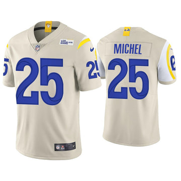 Sony Michel Los Angeles Rams white jersey