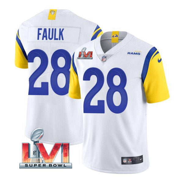 Marshall Faulk Los Angeles Rams white jersey