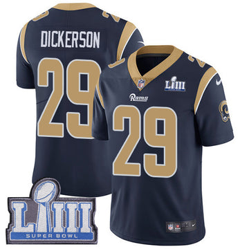 Eric Dickerson Los Angeles Rams navy jersey