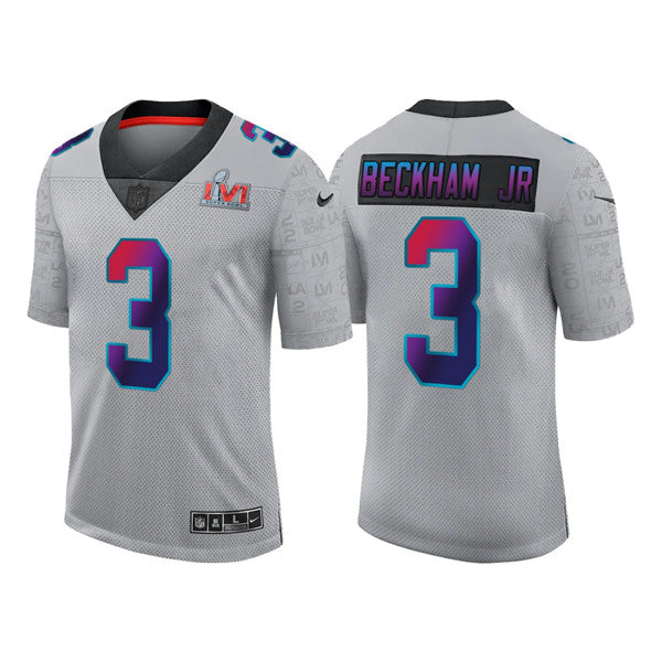 Odell Beckham Jr Los Angeles Rams gray jersey