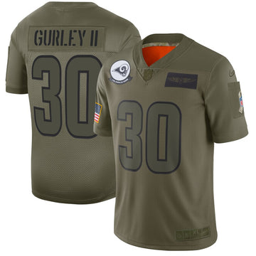 Todd Gurley II Los Angeles Rams camo Salute To Service jersey