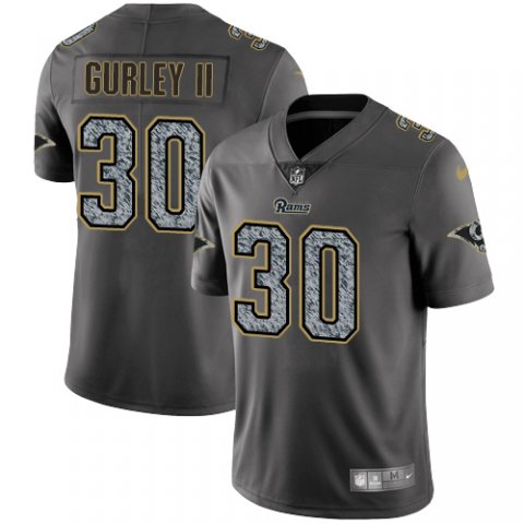 Todd Gurley II Los Angeles Rams gray Fashion Static jersey