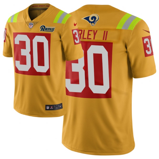 Todd Gurley II Los Angeles Rams gold City Edition jersey