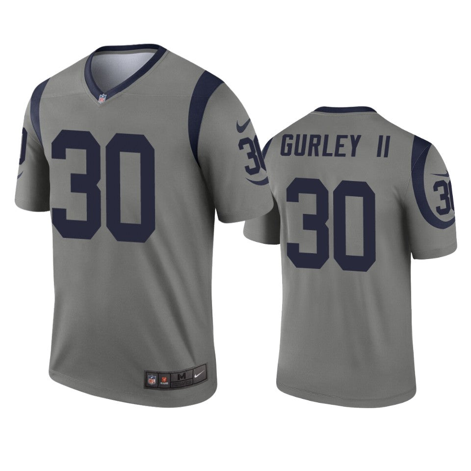 Todd Gurley II Los Angeles Rams gray Inverted Legend jersey