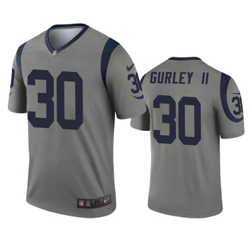 Todd Gurley II Los Angeles Rams gray Inverted Legend jersey