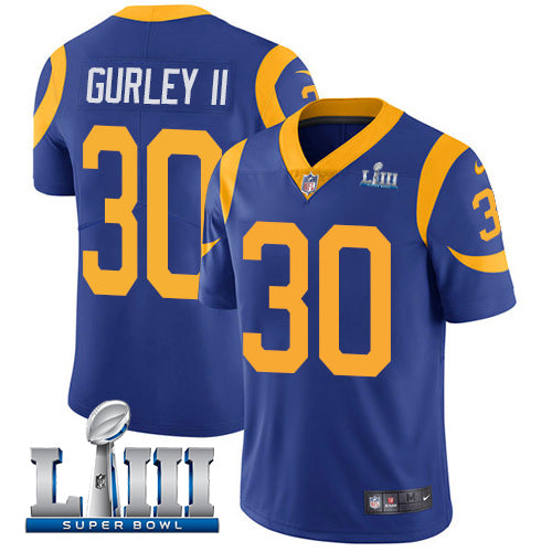 Todd Gurley II Los Angeles Rams royal jersey