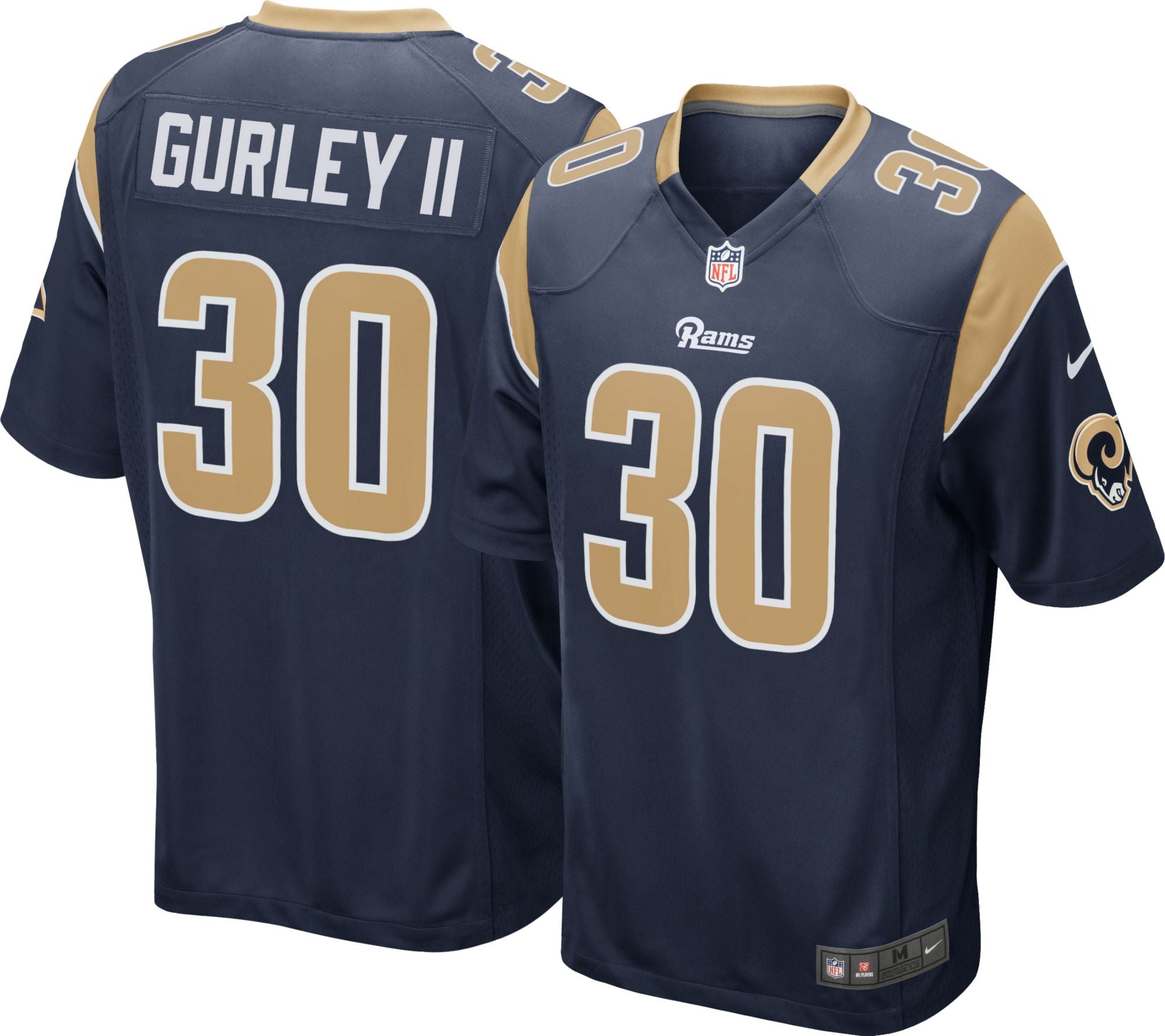 Todd Gurley Los Angeles Rams navy Game jersey