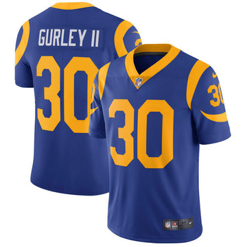 Todd Gurley Los Angeles Rams royal jersey