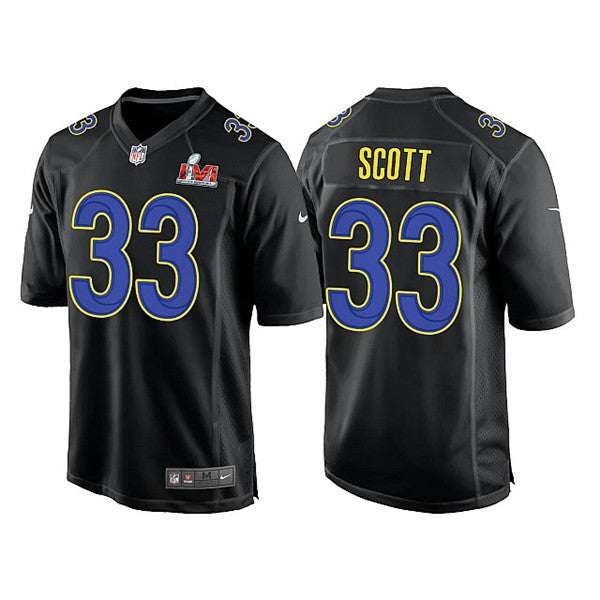 Nick Scott Los Angeles Rams black Game jersey