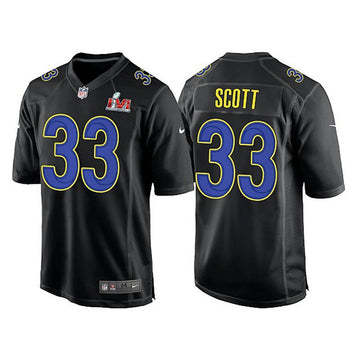 Nick Scott Los Angeles Rams black Game jersey