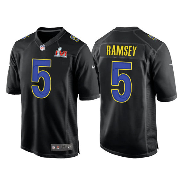 Jalen Ramsey Los Angeles Rams black Game jersey