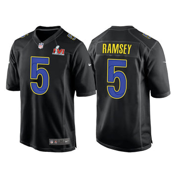 Jalen Ramsey Los Angeles Rams black Game jersey