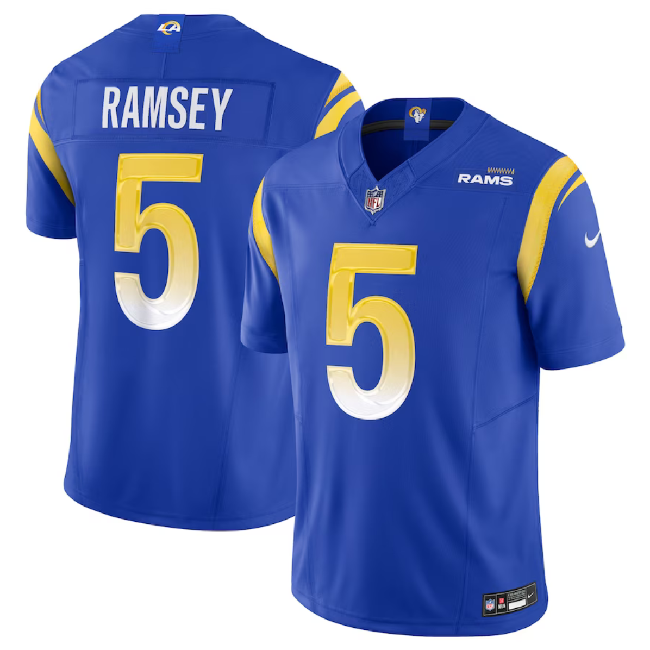 Jalen Ramsey Los Angeles Rams blue FUSE jersey