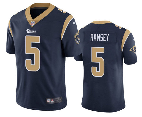 Jalen Ramsey Los Angeles Rams navy jersey