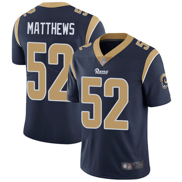 Clay Matthews Los Angeles Rams navy jersey